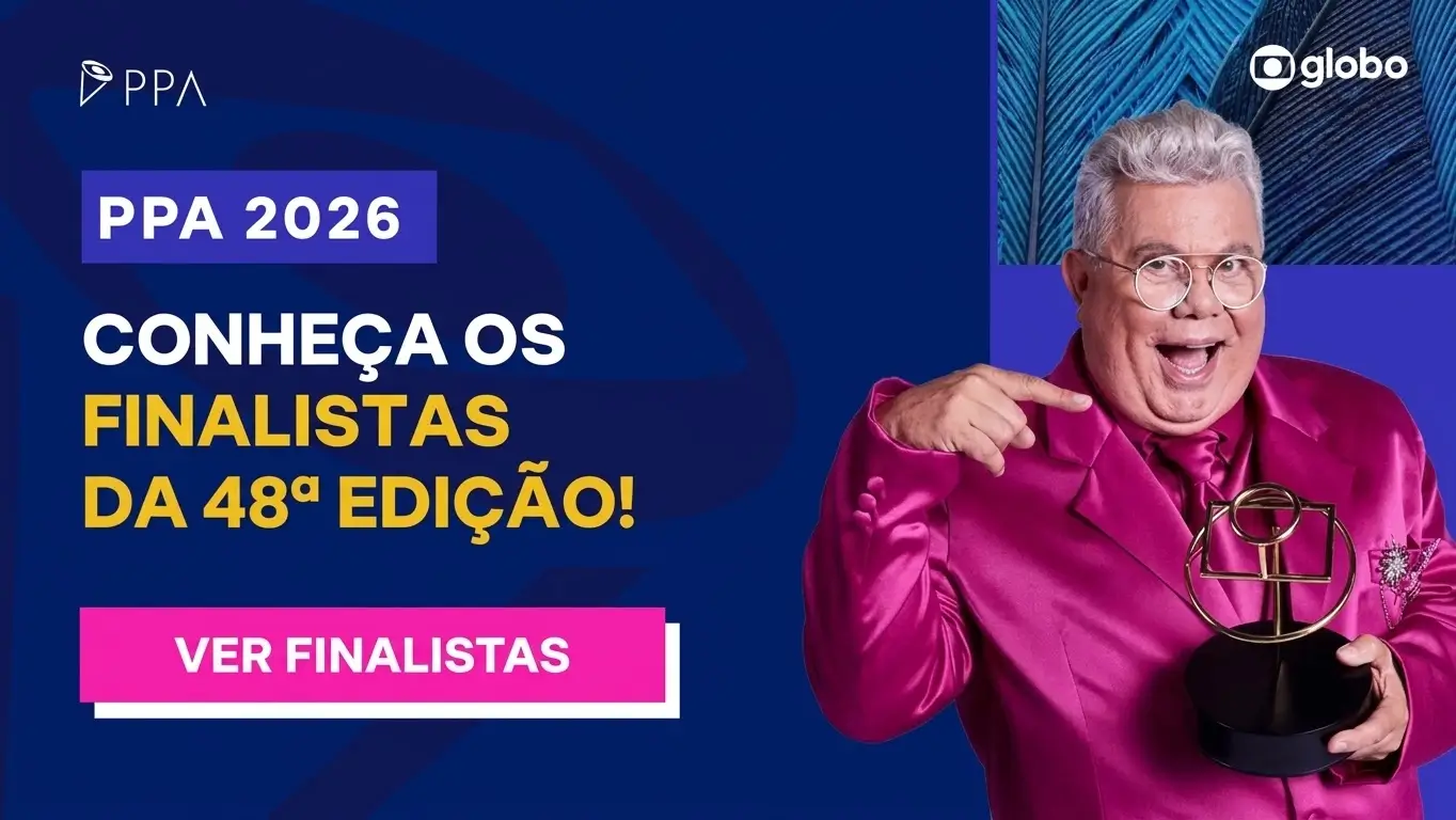 Banner do PPA 2026 com o logotipo da Globo apresentando o texto: 